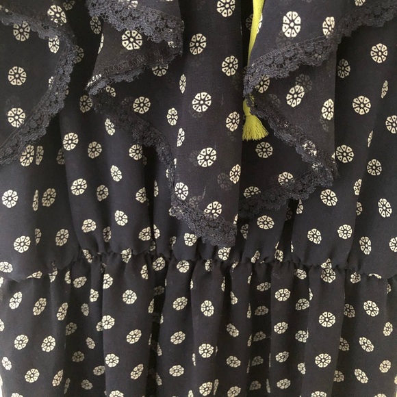 Navy Patterned Dress - Picture 5 of 5